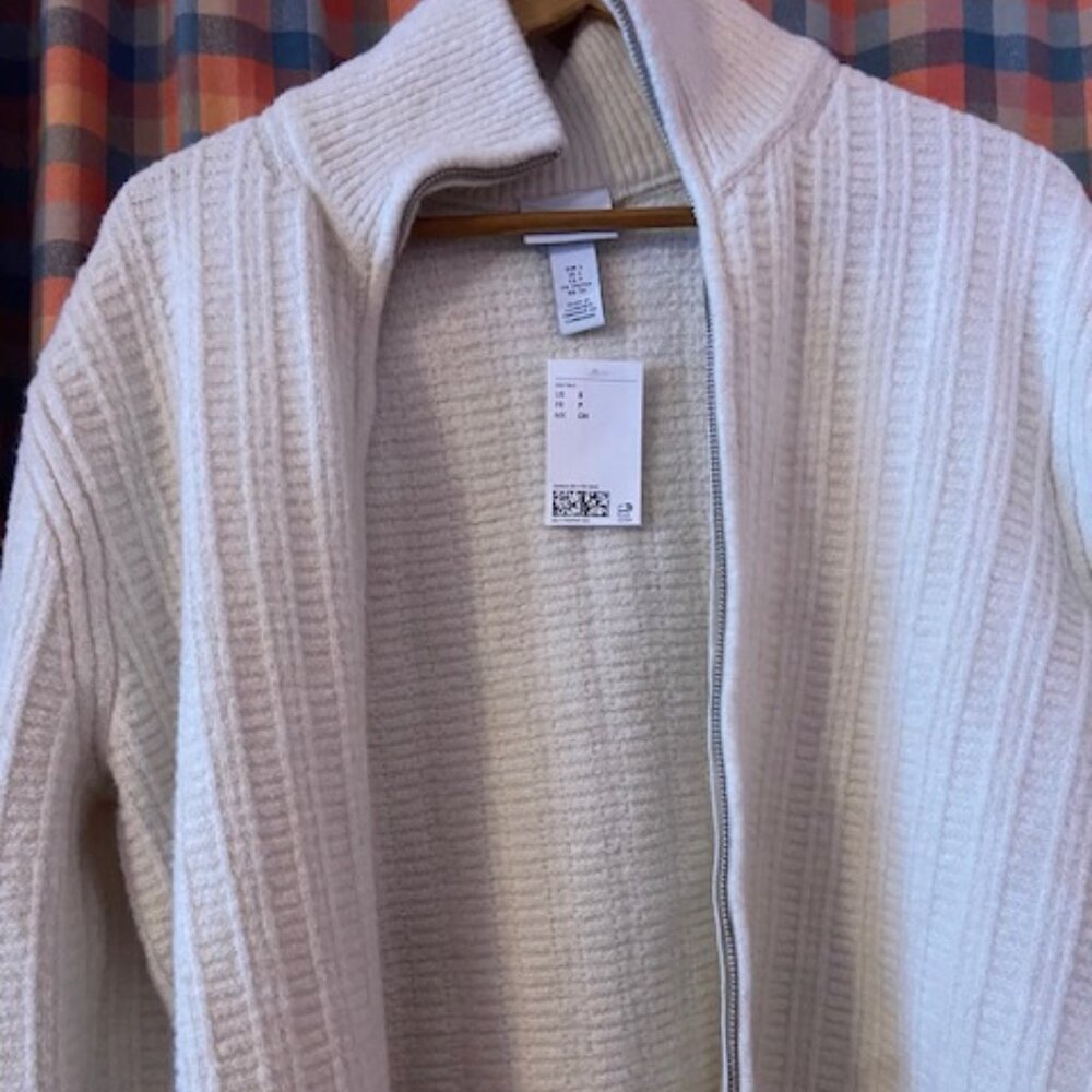 H&M Never Worn Zip-Up Cardigan